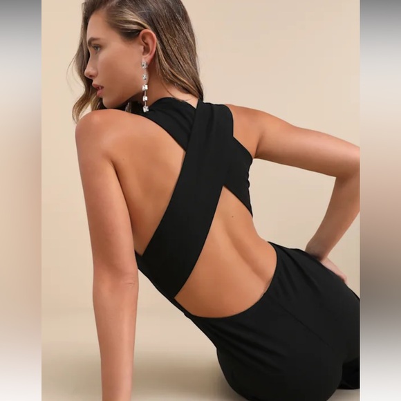 New Lulu black jumpsuit - Picture 3 of 3